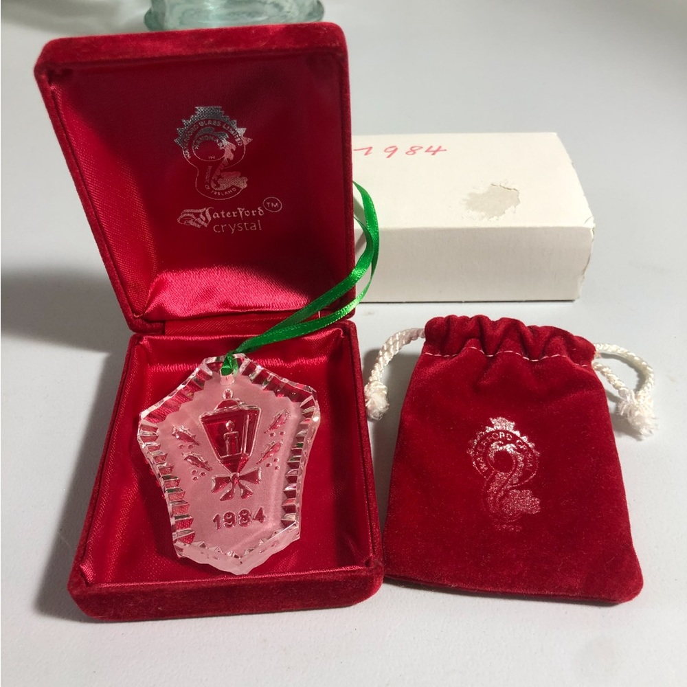 1984 Waterford Crystal Vintage Christmas Ornaments
